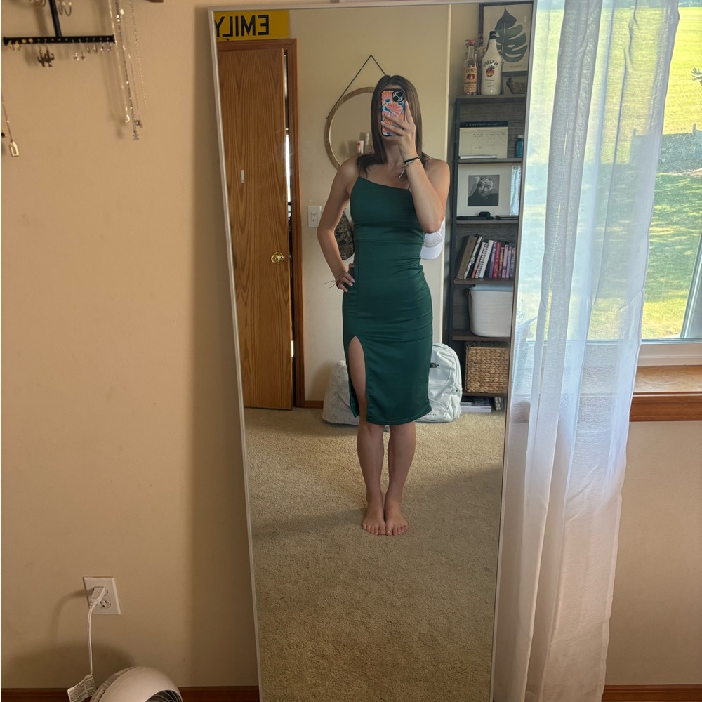 Nordstrom Green Midi Dress - Picture 5 of 8